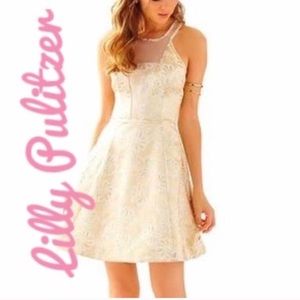 Gold and White Lilly Pulitzer dress